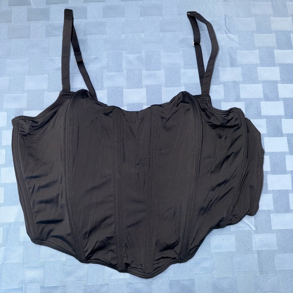 Hollister Stretch Black Corset Top